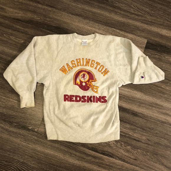 VTG Champion Reverse Weave Redskins Sweater Sz M